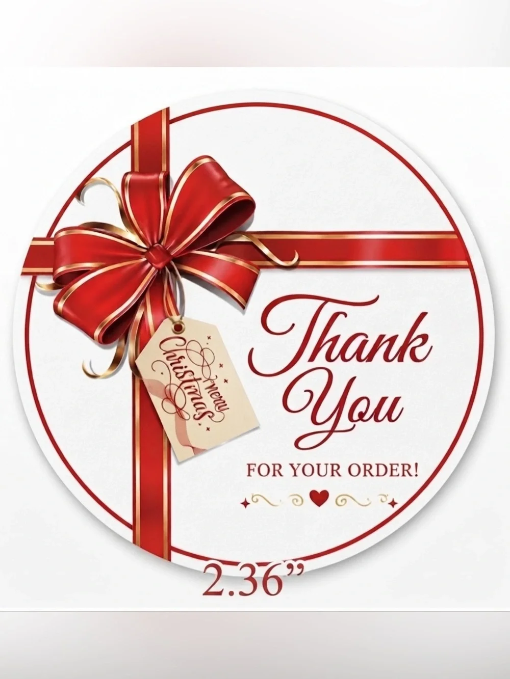 119 2.36” Thank You Stickers